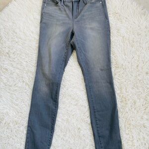 ATHLETA Gray Skinny Jeans Women’s Size 10 Stretch Denim Mid Rise Slim